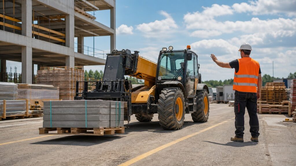 Operator ładowarki teleskopowej. Jak wygląda praca przy załadunku i transporcie materiałów?